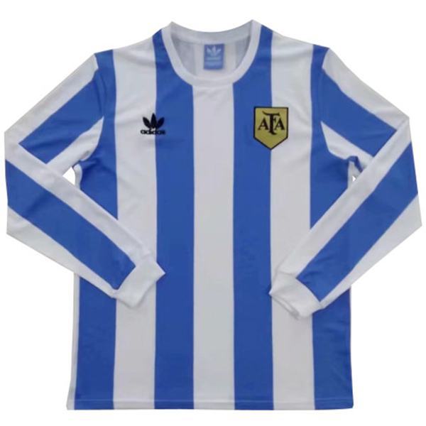 Argentina maglia da calcio a maniche lunghe da casa dell' prima maglia da calcio da uomo prima maglia sportiva 1978